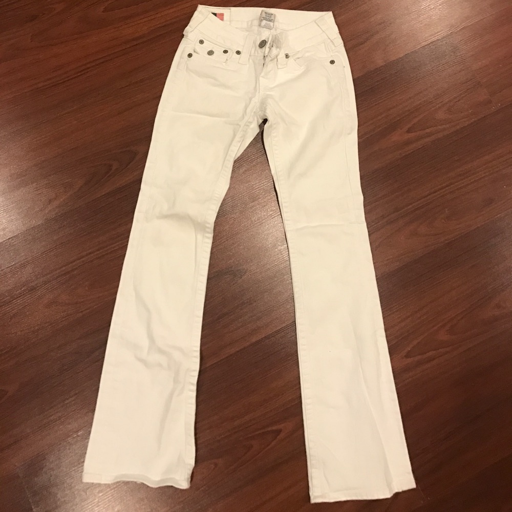 White True Religion Becky Jeans